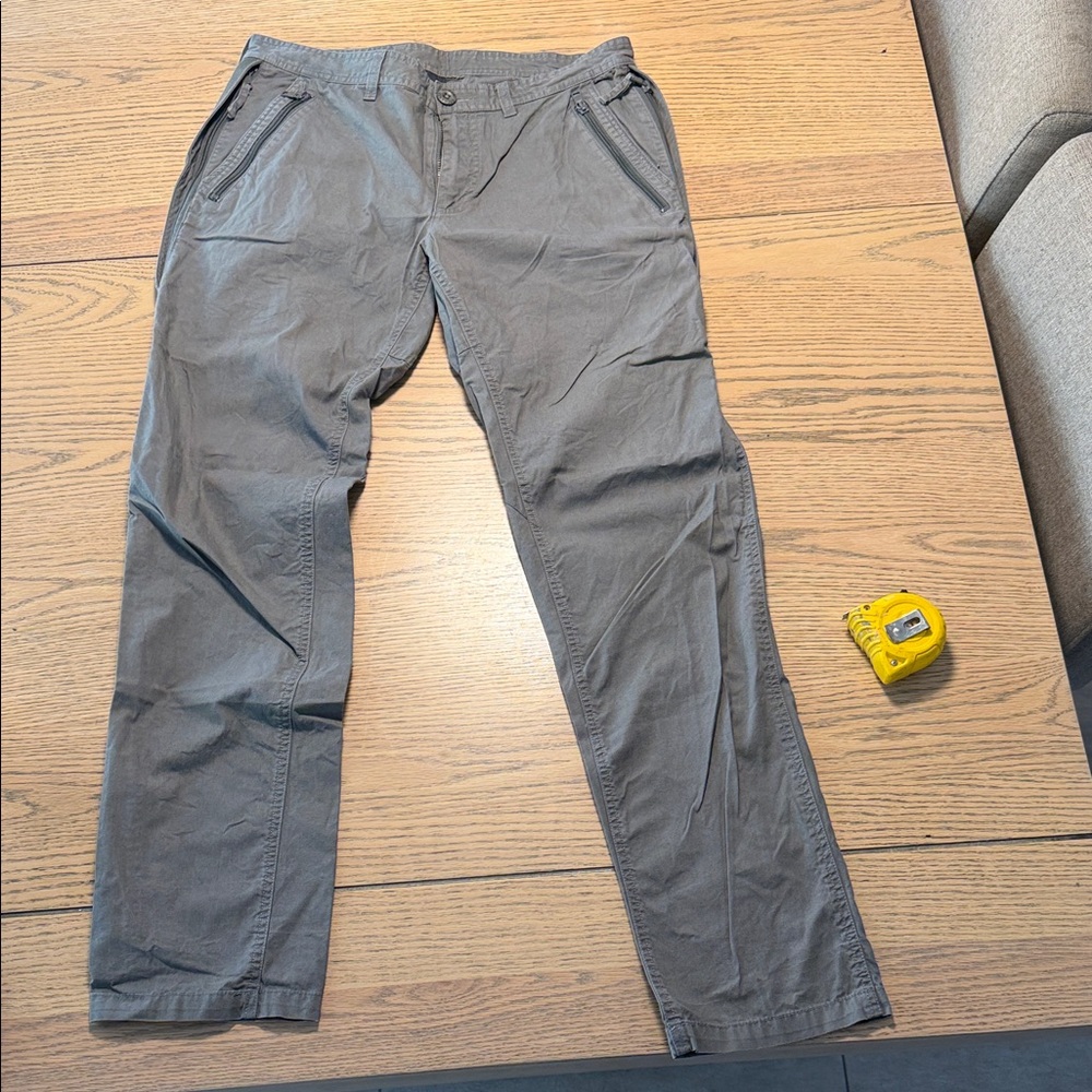 Armani Exchange Men's Gray Chinos - Slim Casual Style